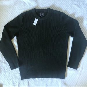 NWT GAP Green Crewneck Cotton Sweater size M